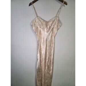 ASOS Sleeveless Maxi Slip Dress Floral Peach And Ivory Size Medium